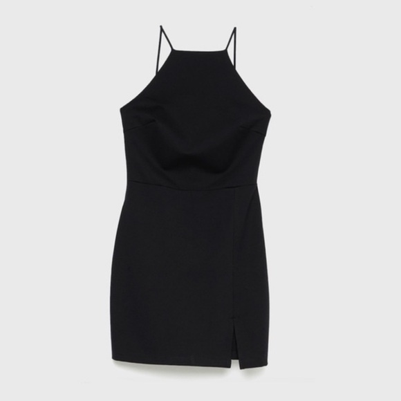 Stradivarius Halter Black dress. - Picture 4 of 6